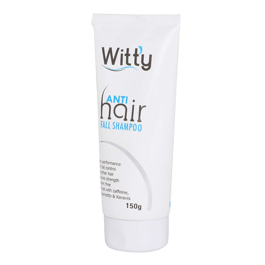 Witty Anti Hair Fall Shampoo with Caffeine and Saw Palmetto, Paraben Free 150 gm